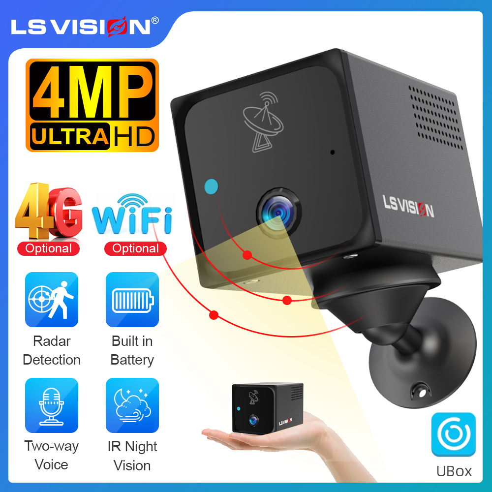 Smart Home Battery Camera Ezviz - LS VISION 4MP 4G كاميرا صغيرة