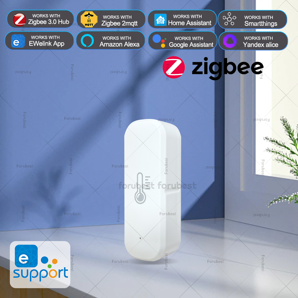 Smart Home Yandex - زيجبي مستشعر درجة الحرارة والرطوبة المنزل