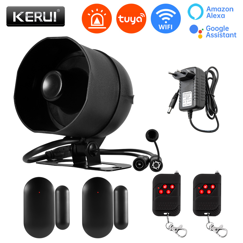 Smart Home Speaker - KERUI 120db Tuya الذكية واي فاي