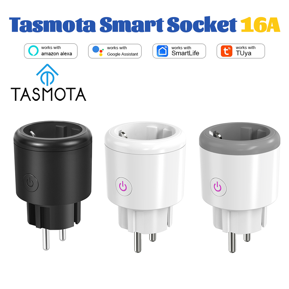 Smart Home Energy Monitor - قابس ذكي أوروبي Tasmota بقوة 16