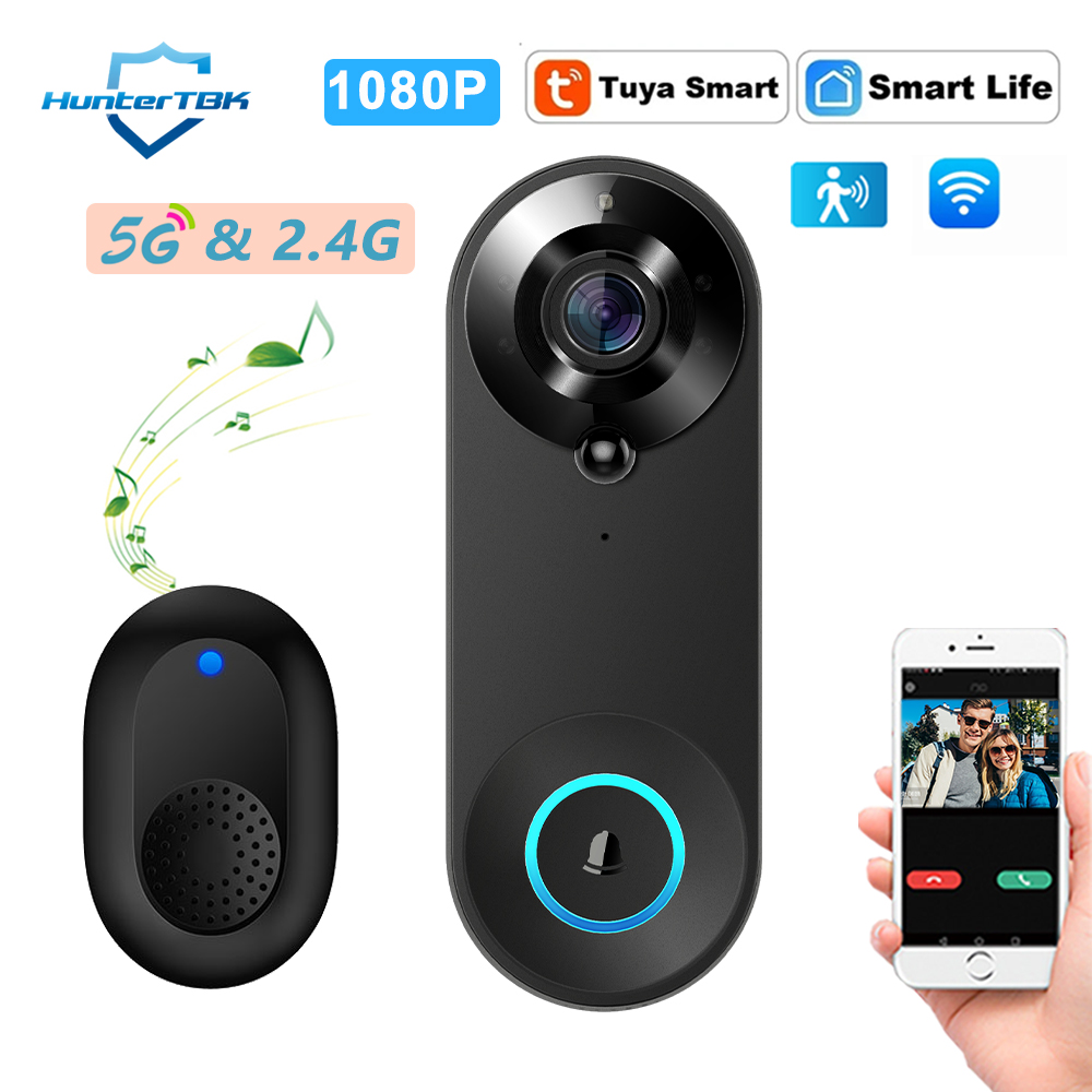 Smart Home Cctv - جرس باب ذكي بكاميرا لاسلكية 1080P