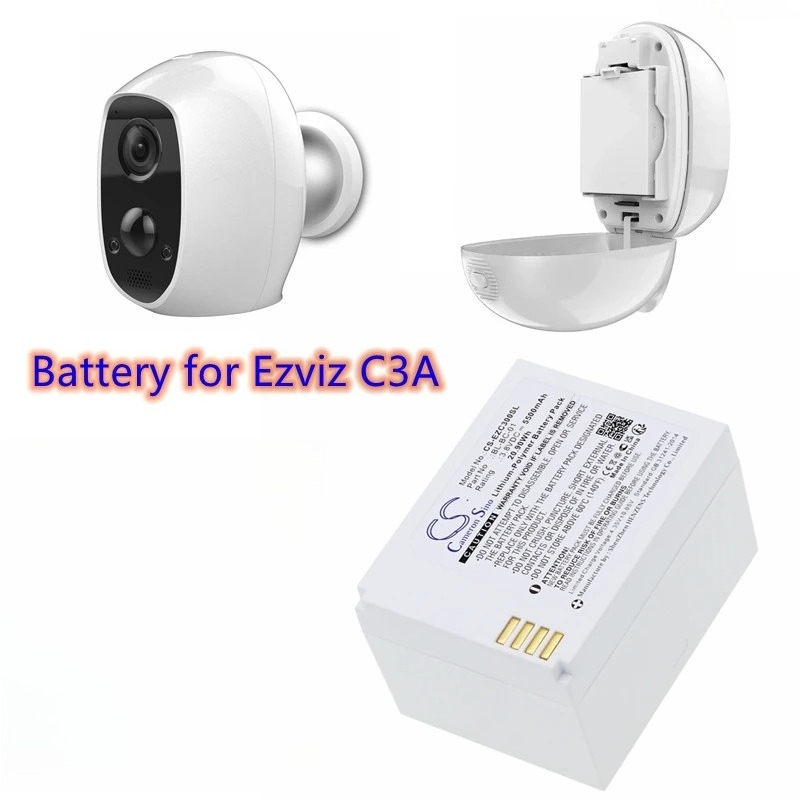 Smart Home Battery Camera Ezviz - بطارية كاميرا أمن المنزل 3.8 فولت/5500