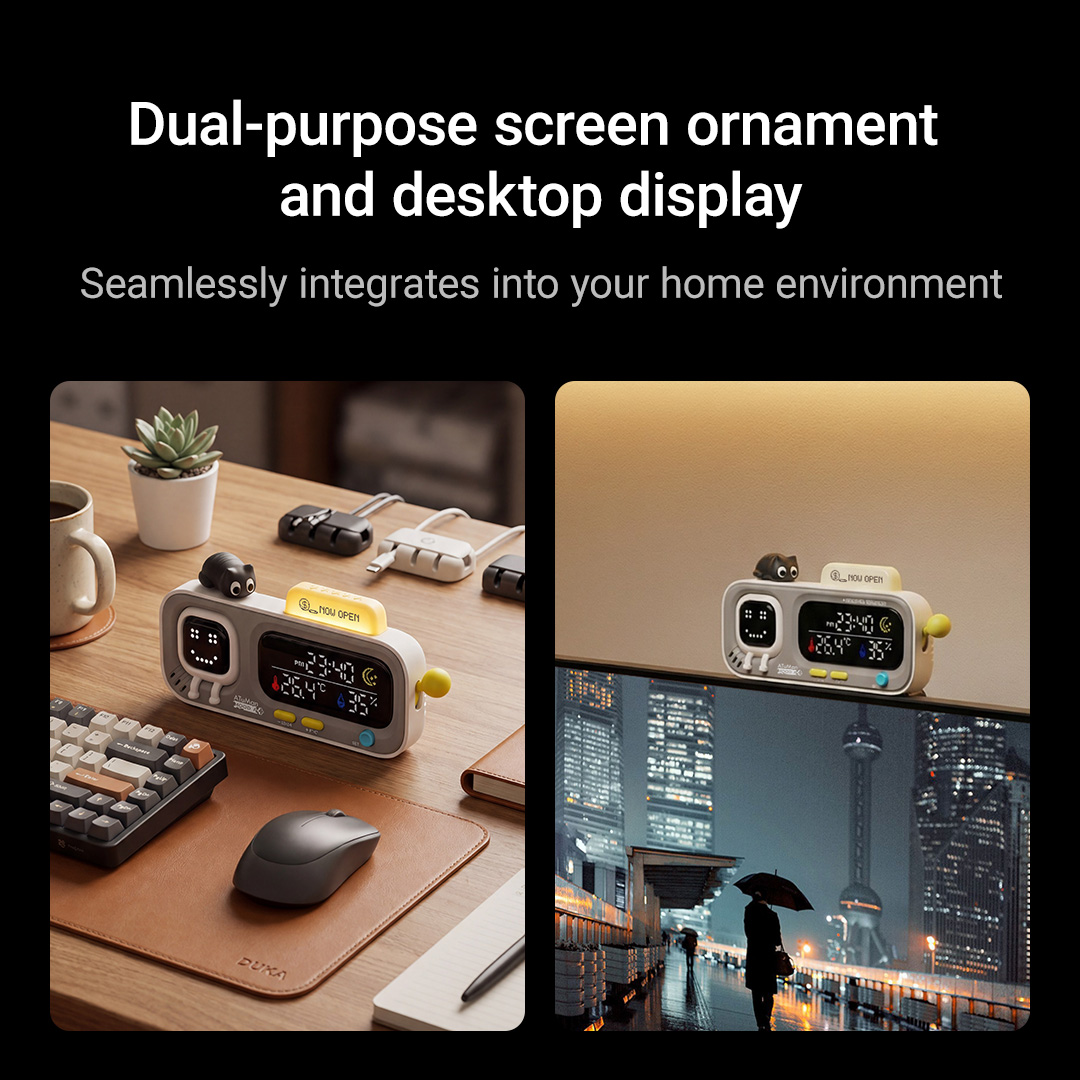 ساعة ذكية لعرض درجة الحرارة وا - مراجعة Smart Home Office وسعره