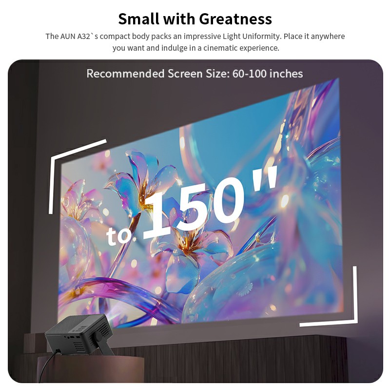 جهاز عرض أندرويد AUN A32 Pro M - مراجعة Smart Home X10 وسعره