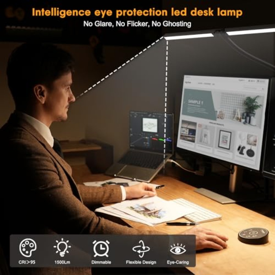 مصباح مكتب LED للمكتب والمنزل  - مراجعة Smart Home Office وسعره