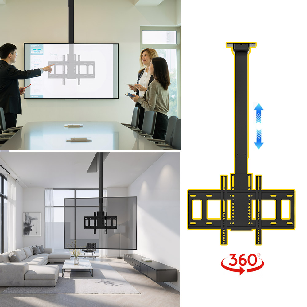 حامل تلفزيون ذكي بمحرك سقفي لل - مراجعة Smart Home Office وسعره