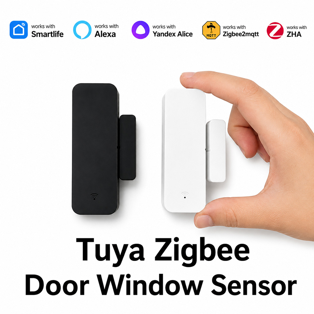 مستشعر أبواب ونوافذ Tuya Zigbe - مراجعة Smart Home Yandex وسعره