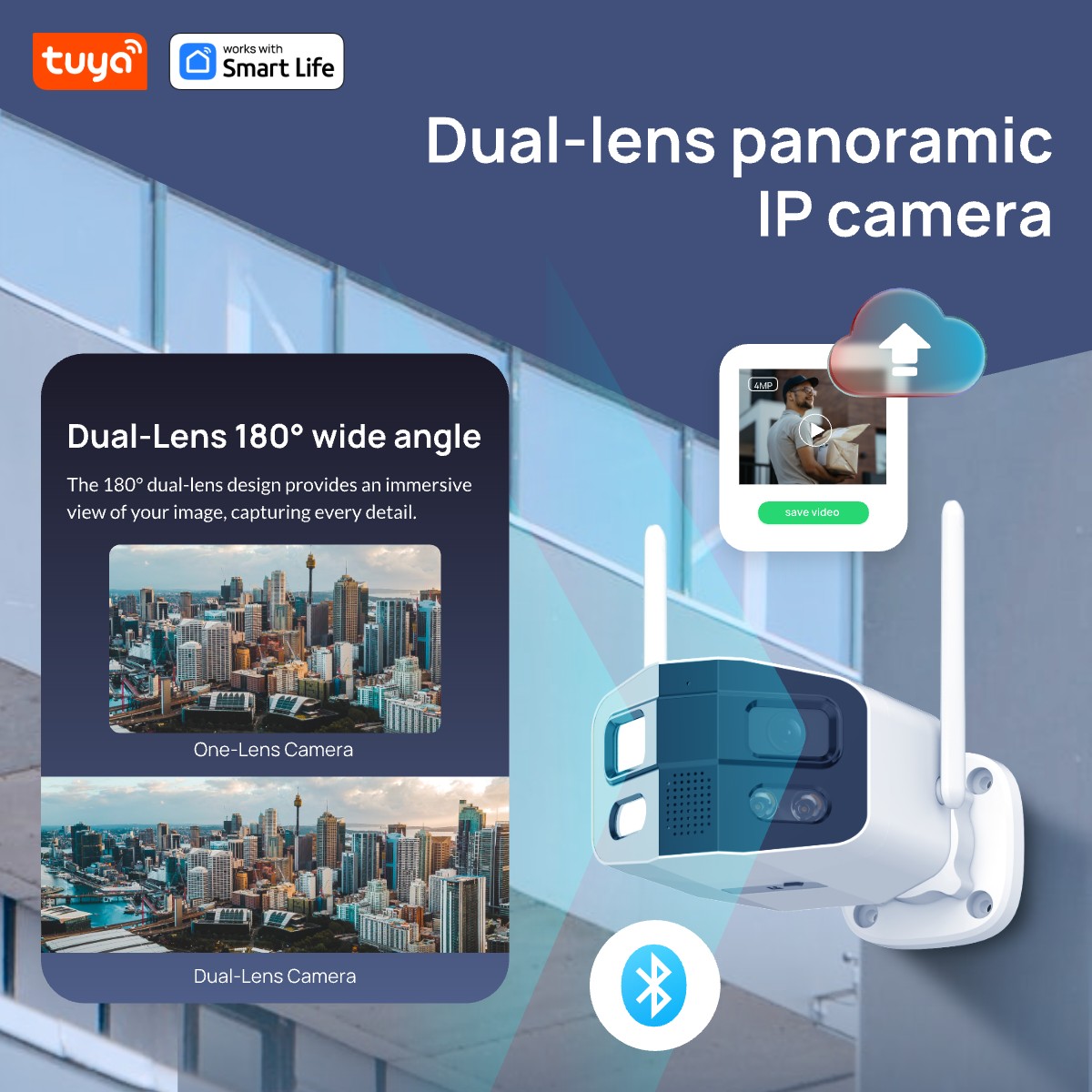 تويا سمارت 4MP 2.5K عدسة مزدوج - مراجعة Smart Home Battery Camera Ezviz وسعره