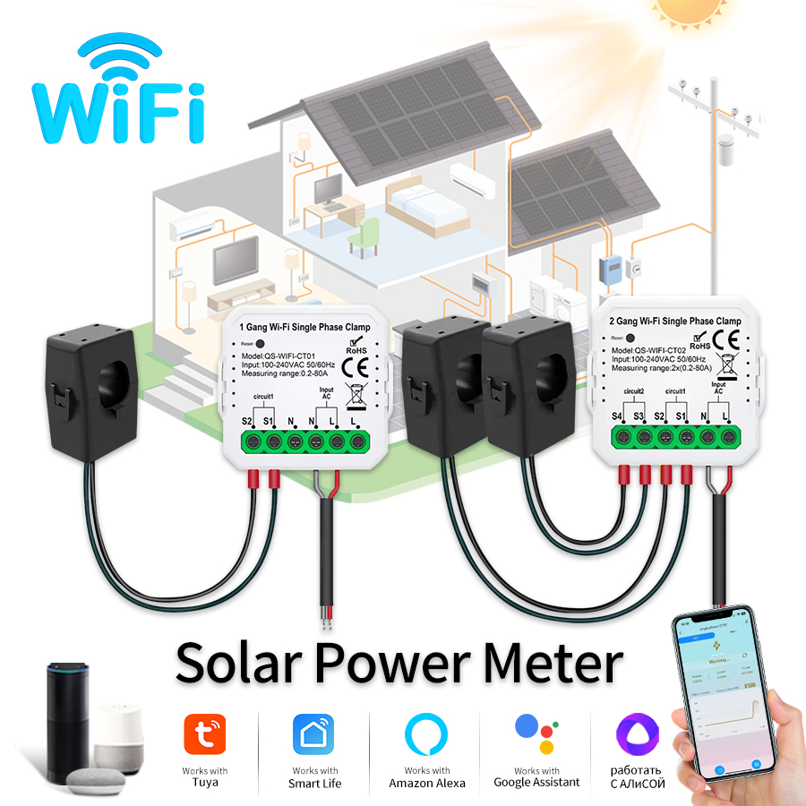 Tuya الذكية واي فاي الطاقة الش - مراجعة Smart Home Energy Monitor وسعره