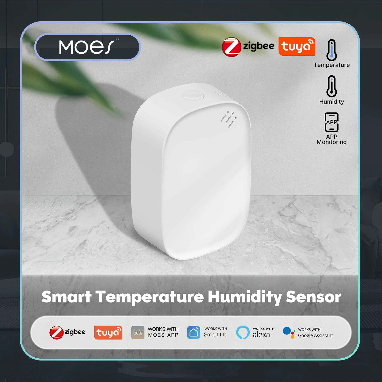 MOES Tuya Zigbee مستشعر درجة ا - مراجعة Smart Home Energy Monitor وسعره