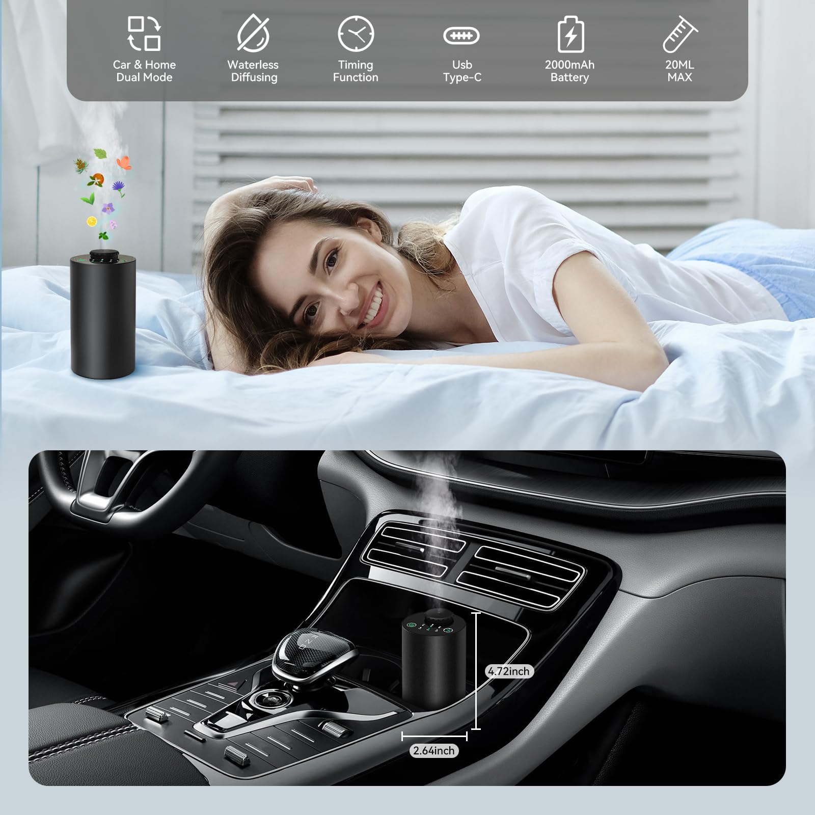 موزع روائح الزيوت العطرية بدون - مراجعة Smart Home Gadgets وسعره