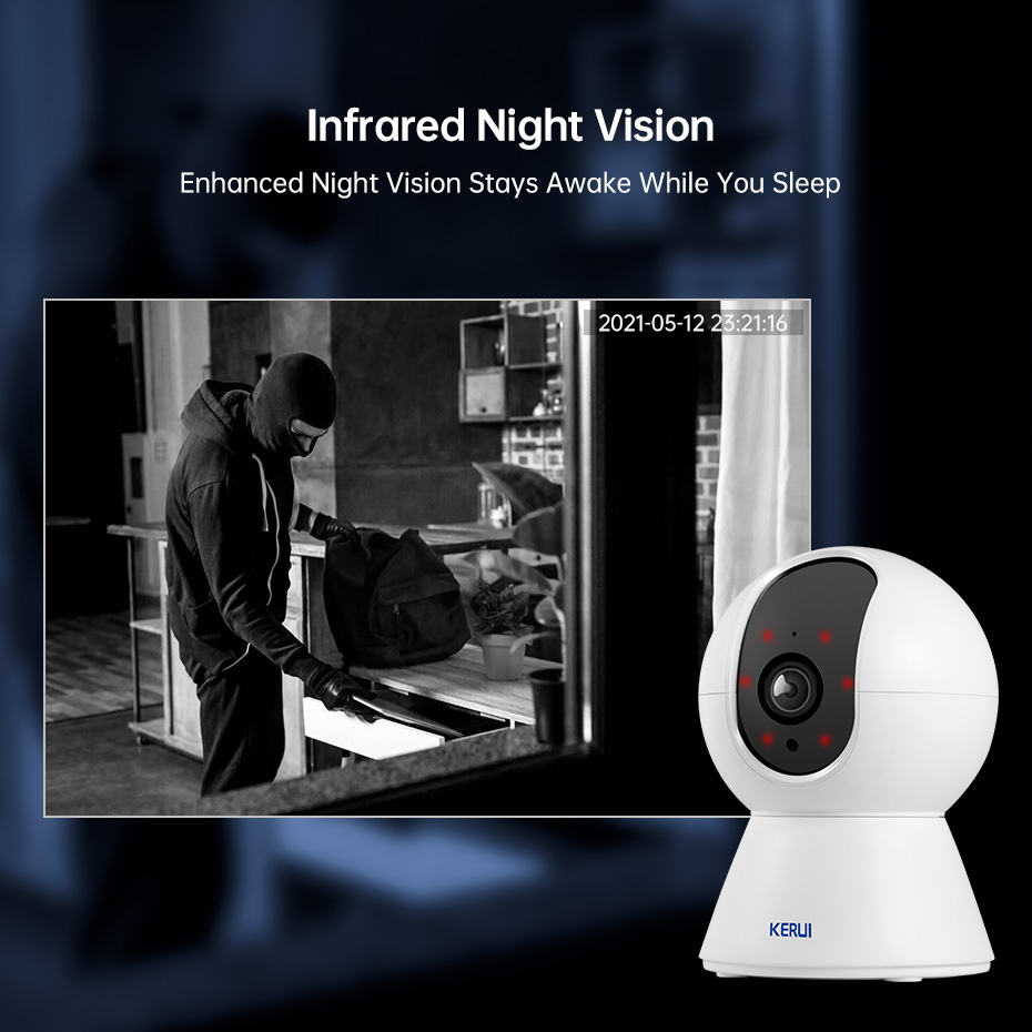 KERUI داخلي 4K HD Tuya Smart W - مراجعة Smart Home Battery Camera Ezviz وسعره